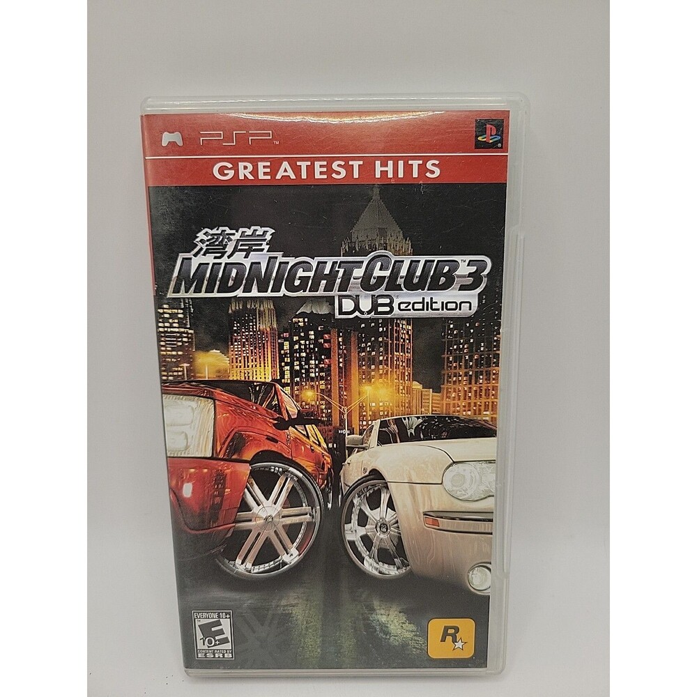 Midnight Club 3 Dub Edition (Sony PSP, 2005) No Game - Case Only w/ Manual